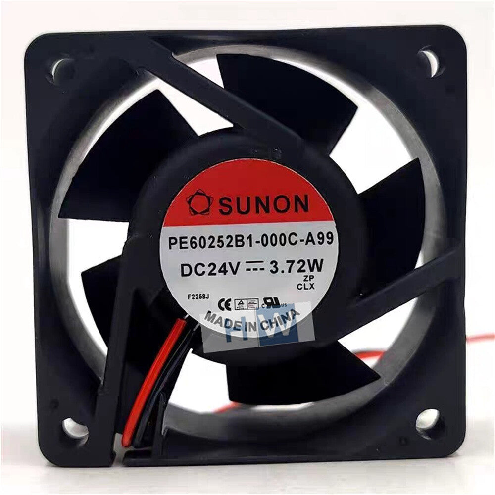 1/piece PE60252B1-000C-A99 24V 3.72W 6025 6CM SUNON Inverter Cooling Fan