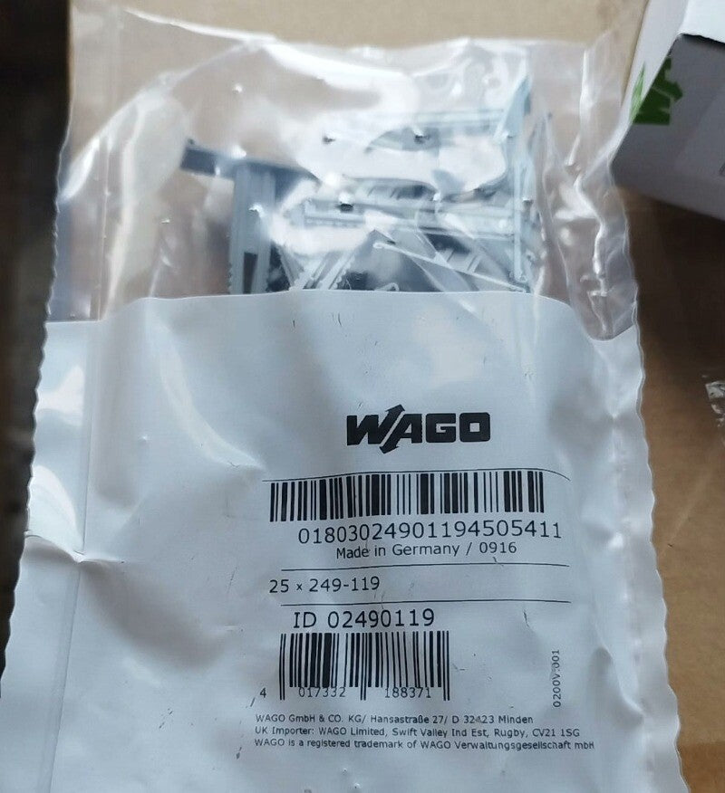 25pcs WAGO 02490119  Wiring Terminal Bracket 249-119