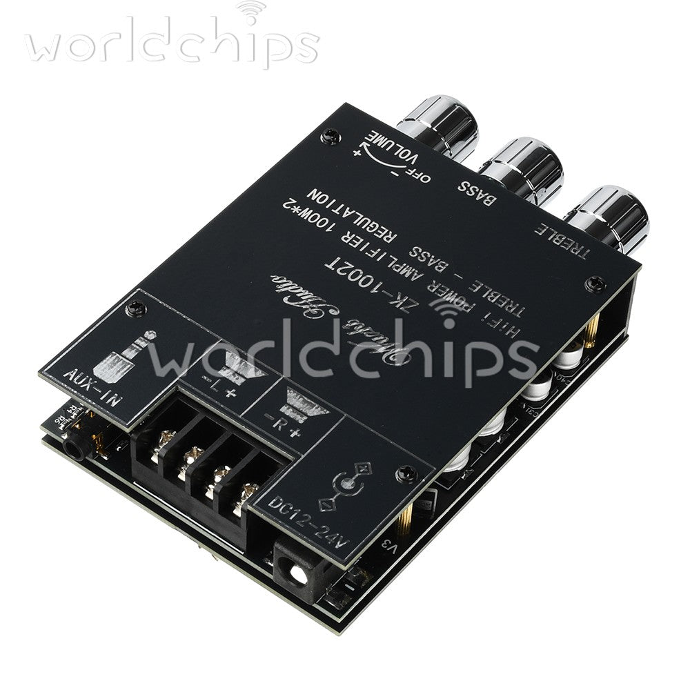 ZK-1002T Bluetooth 5.0 TPA3116 2-Channel 100WX2 Digital Audio Amplifier Module