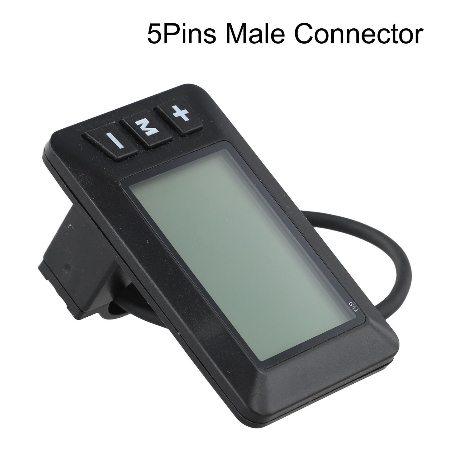Robust E Bike LCD Display 24V 36V 48V with Waterproof 5 Pins Interface Cable