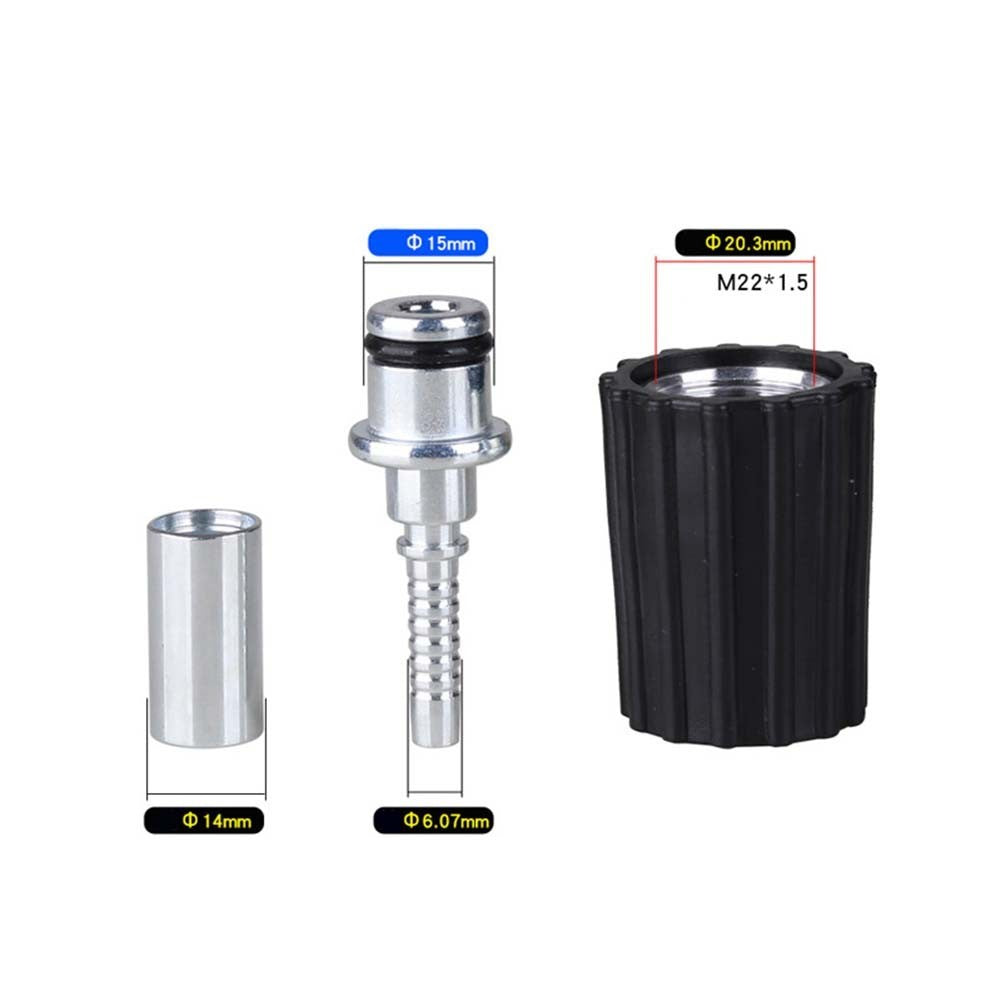 Pressure Washer Hose Repair Kit Quick Connect Metal Parts for Car Wash