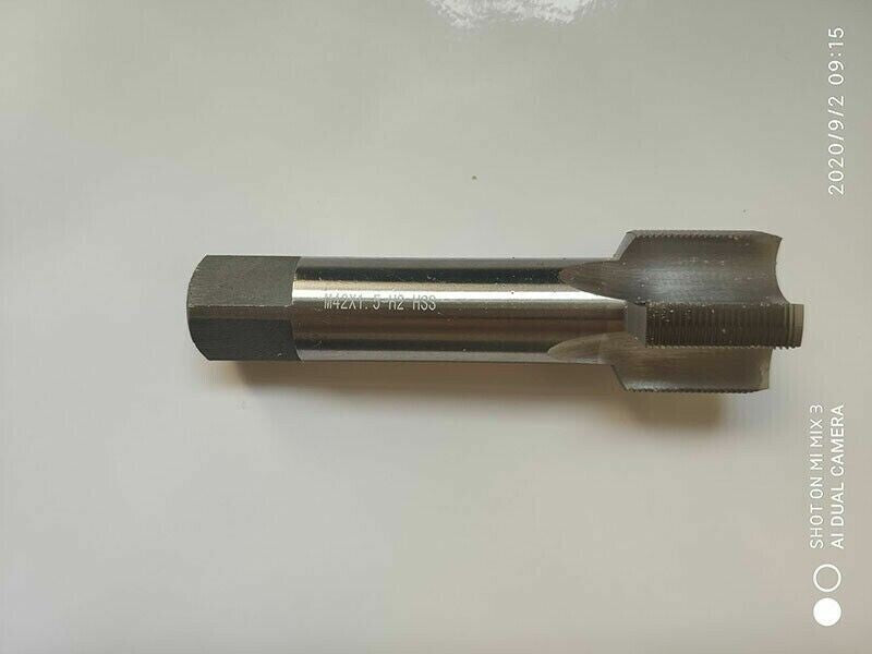 1pc 42mm x 1.5 Metric HSS Right hand Thread Tap M42 x 1.5mm Pitch
