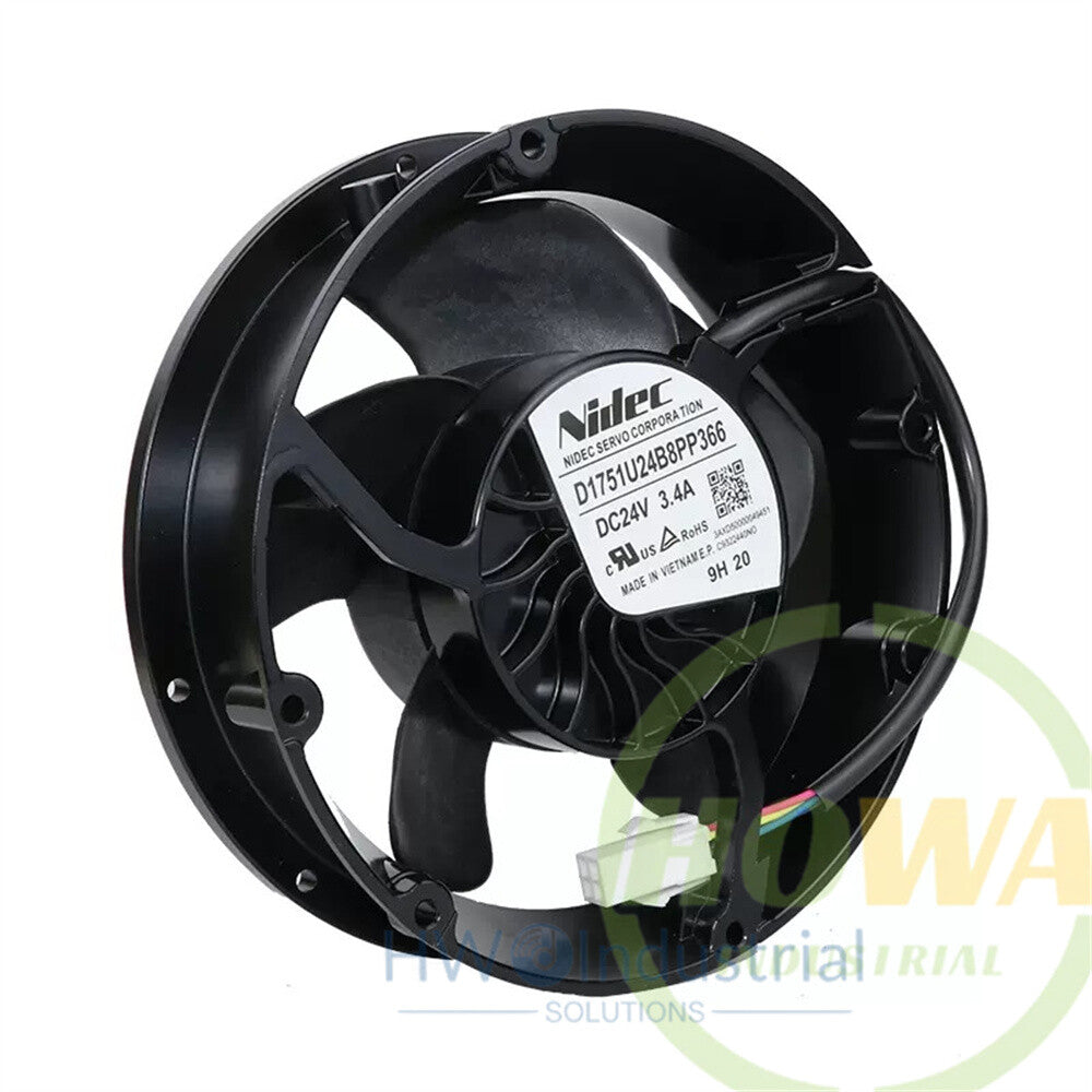 1/piece  D1751U24B8PP366 DC24V 3.4A 4-wire Nidec Cooling Fan for ABB Inverter