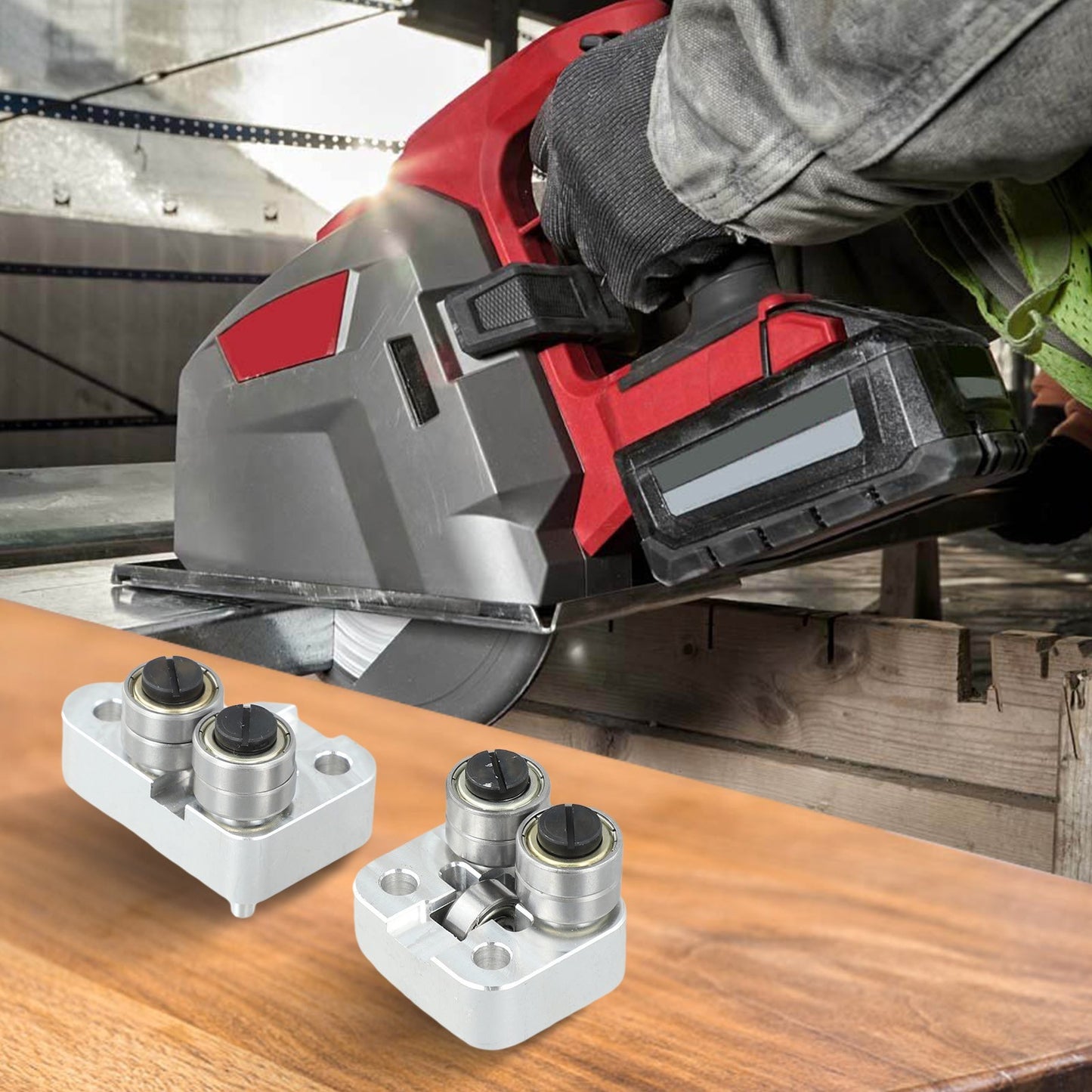 Metal Front and Rear Rollers Suitable for Multiple Bandsaw Applications