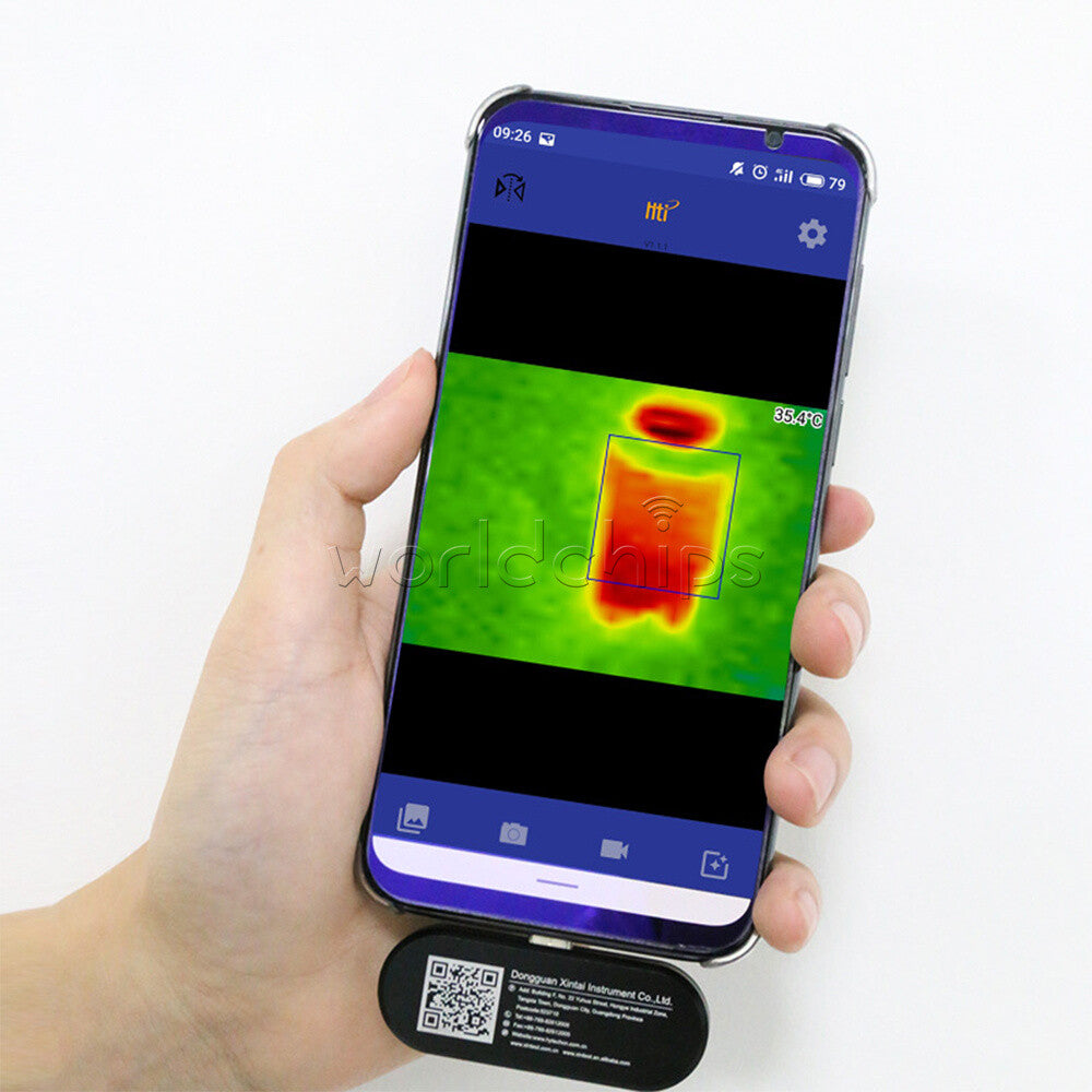 HT USB Manual Focus External Infrared Thermal Imager Camera Phone IR w Adapter
