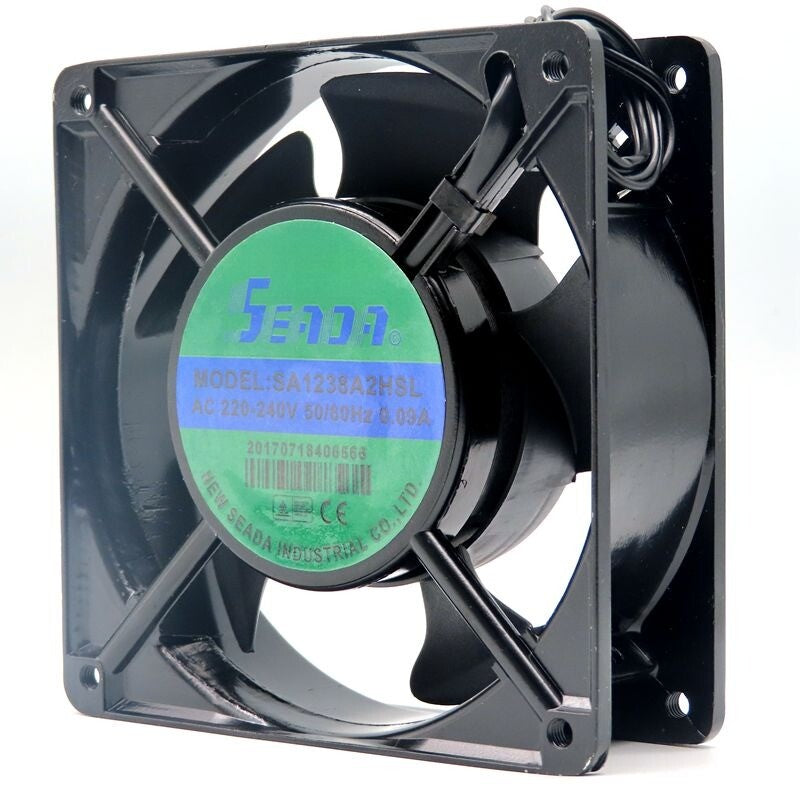 1PC SEADA SA1238A2HSL AC220-240V 0.09A 12CM 12038 Axial Flow Cooling Fan 2-wire