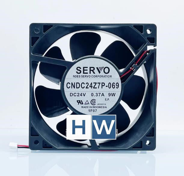 1PC SERVO CNDC24Z7P-069 2-wire 24V 0.37A 9W 120*38 12CM Cooling Fan