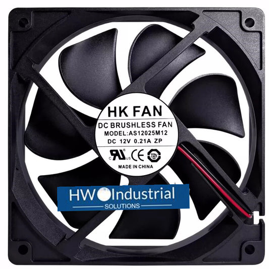 HKFAN AS12025M12 DC12V 0.21A 12CM 12025 Chassis Power Cooling Fan