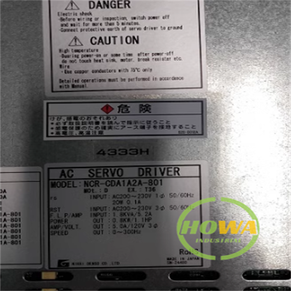 NIKKI DENSO NCR-CDA1A2A-801  Test Servo Driver One /piece