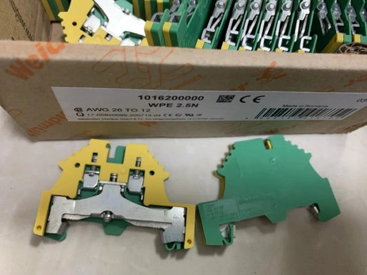 50pcs Weidmuller 1016200000 Terminal Block  WPE 2.5N