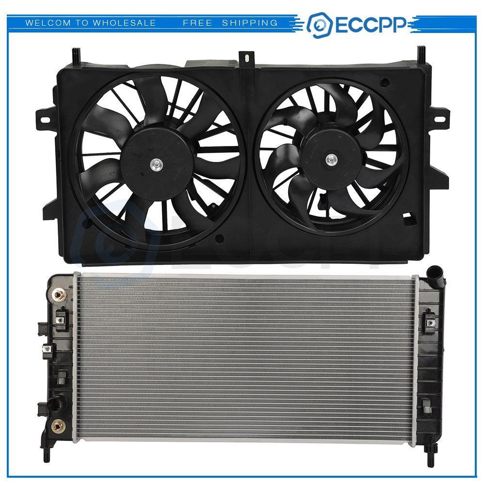 Electric Radiator Cooling Fan Kit For 2006 2007 2008 2009-2011 Chevrolet Impala