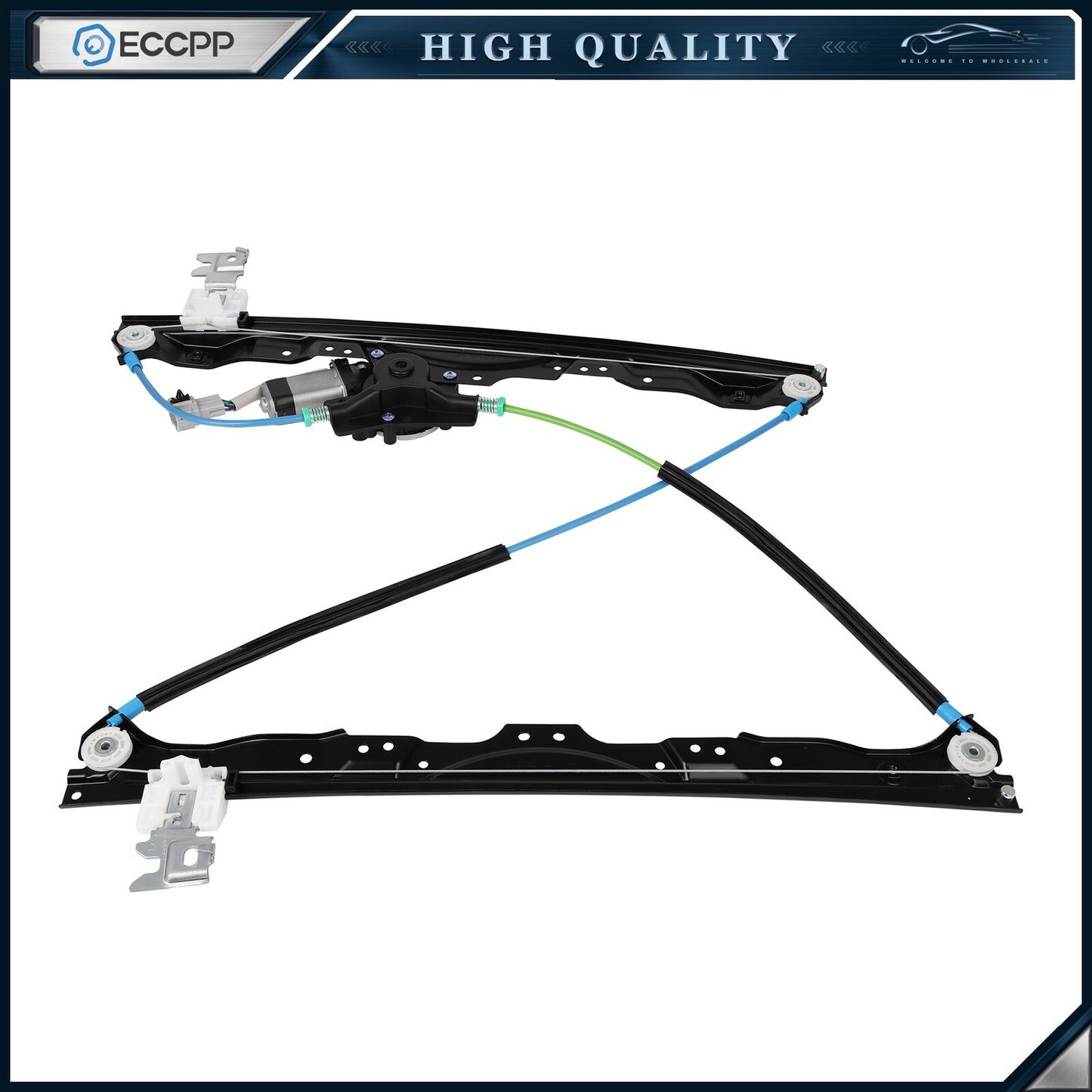 For 05-2015 Nissan Armada Front Passenger Side Power Window Regulator with Motor