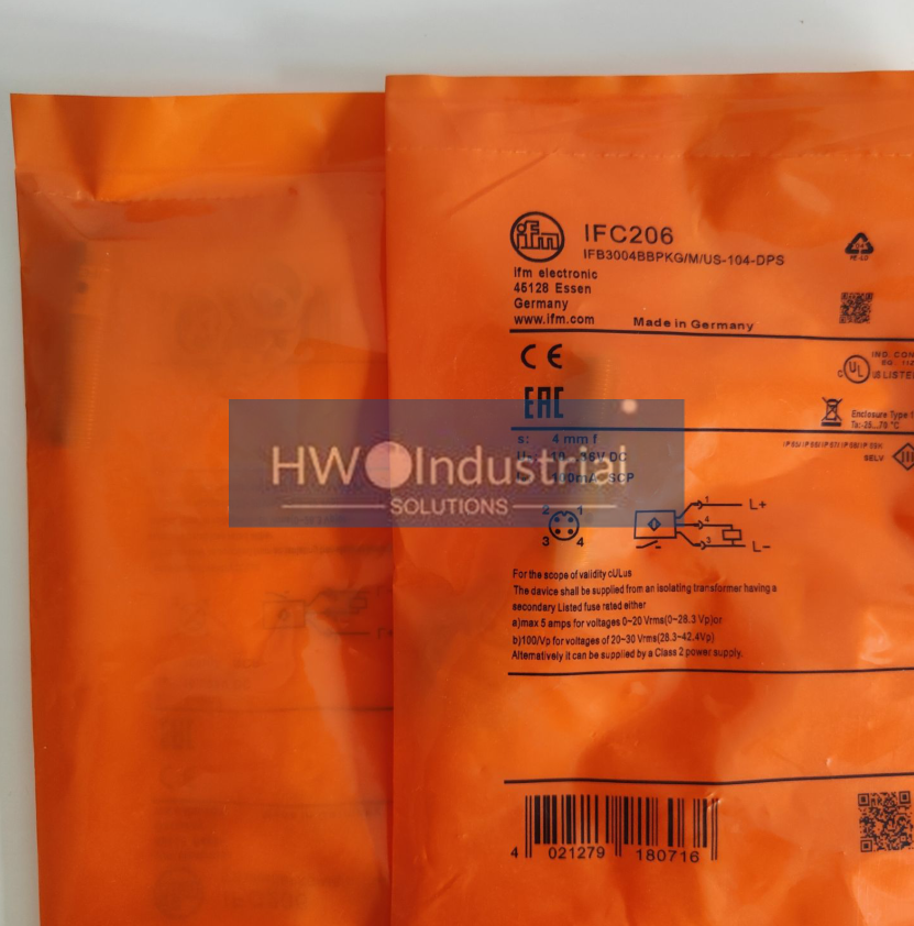 IFM IFC206 Inductive Sensor Threaded Type 10...36 DC PNP  #