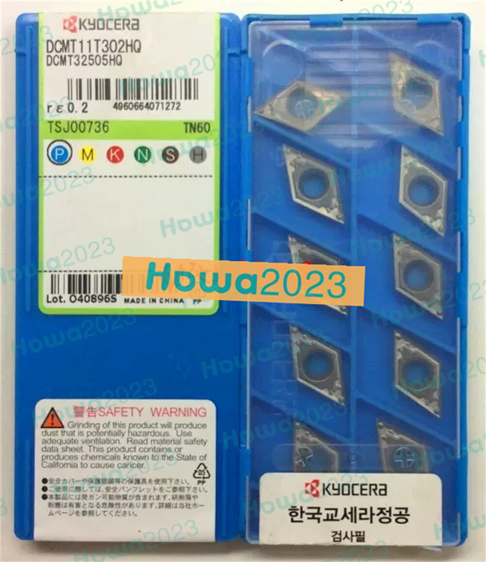 10pcs/Box Kyocera DCMT11T302-HQ TN60 DCMT32505HQ Turning Blade Carbide Insert