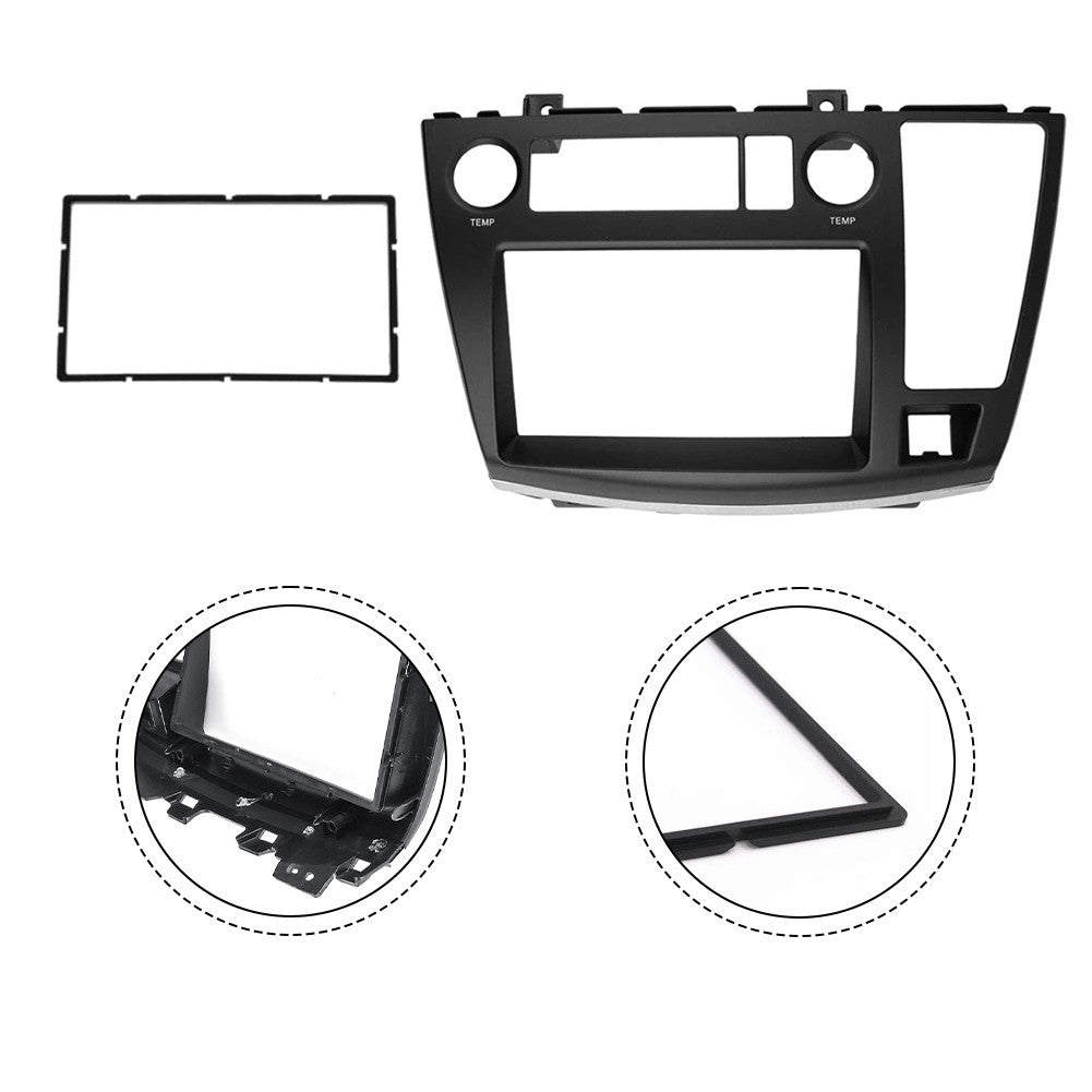 Dashboard Upgrade Car Stereo Panel ABS Material Black Finish Durability