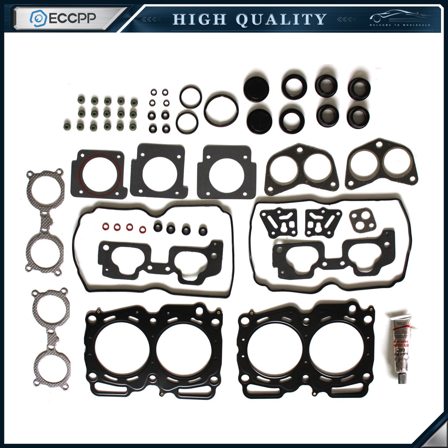 ECCPP Head Gasket Set For 04-11 Subaru Impreza Forester Legacy Saab 2.5L SOHC