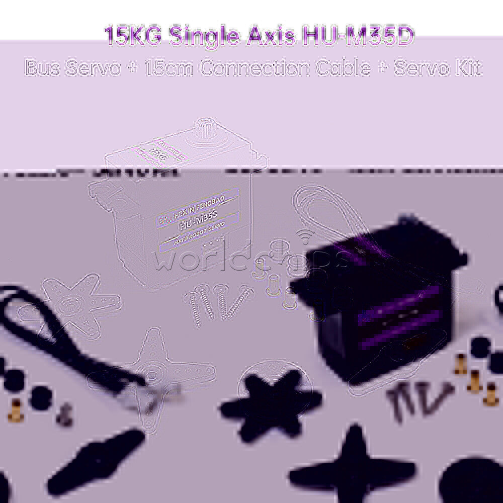 DC5-8.4V Robot DIY Servo 15kg Serial Bus Servo Metal Gear Single/Dual-axis