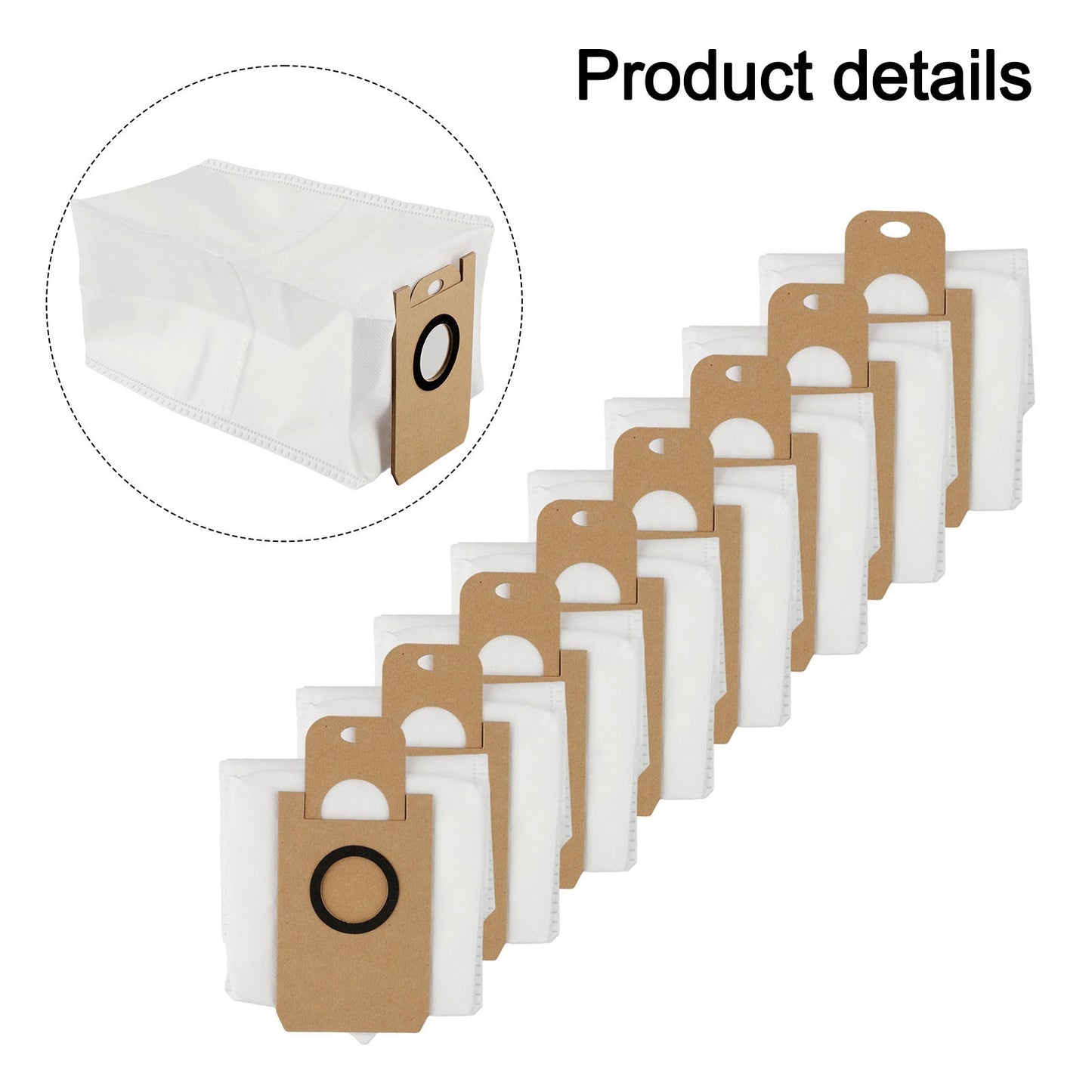 Easily Replaceable 3 5L Dust Bags for BObsweep For Dustin and For Orbi