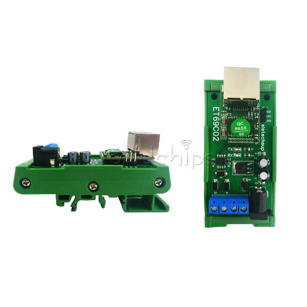 RS485 to Ethernet TCP/IP Converter MQTT Modbus RTU Module With Rails