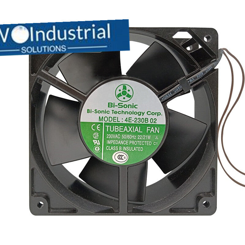 1PC 4E-230B 02 Bi-Sonic AC230V 12038 12CM All Metal Equipment Cooling Fan
