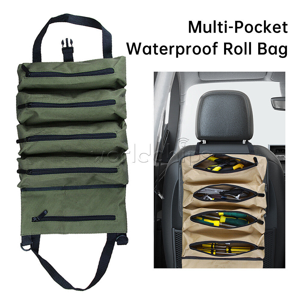 Tool Roll Organizer Tool Roll Up Canvas Bag Tool Large Wrench Super Big Pouch