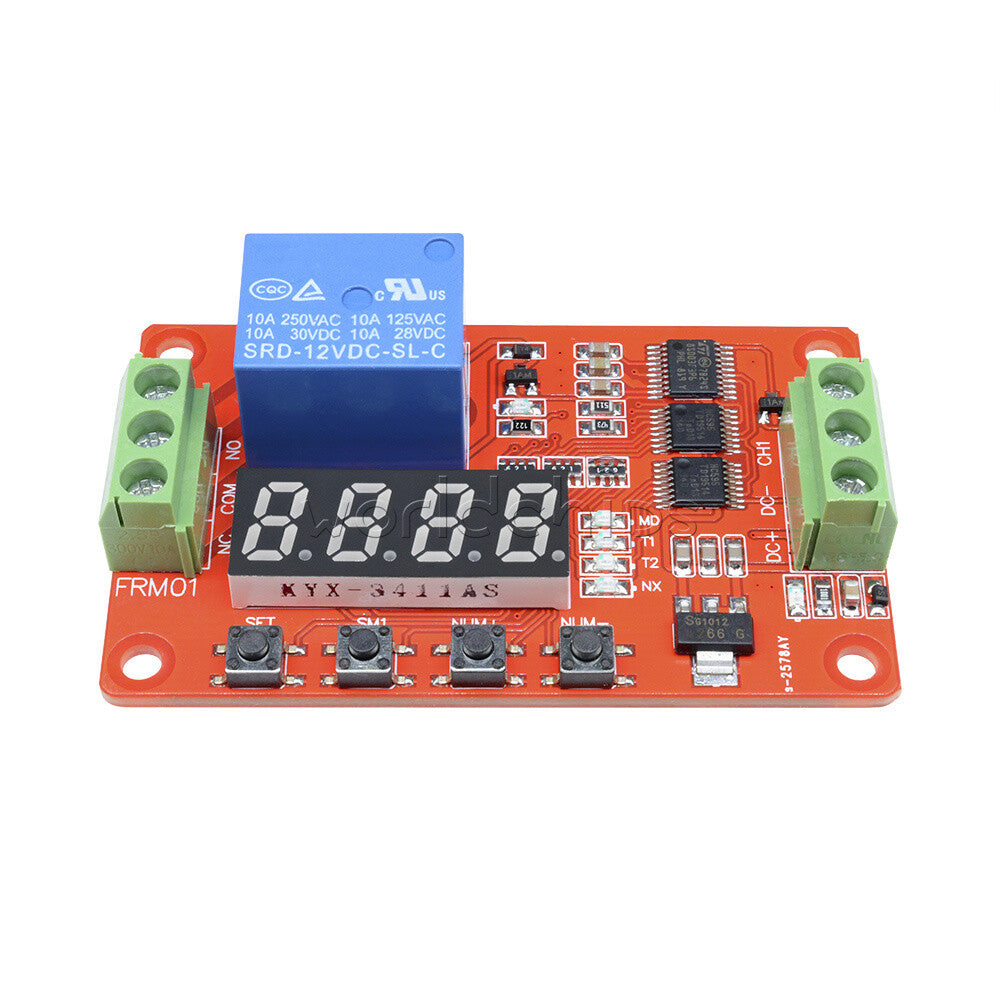10PCS 12V Automation Delay Multifunction Self-lock Relay Cycle Timer Module PLC