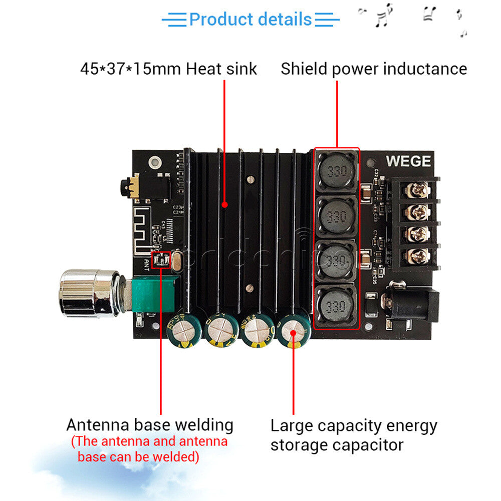 Assemble TDA7498E High power 150WX2 Digital Power Amplifier Board Power AMP
