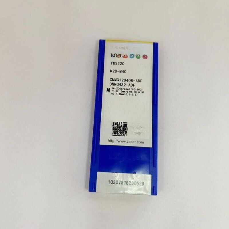 10Pcs ZCC.CT CNMG120408-ADF YB9320 CNMG432-ADF CNC turning blade caribde inserts