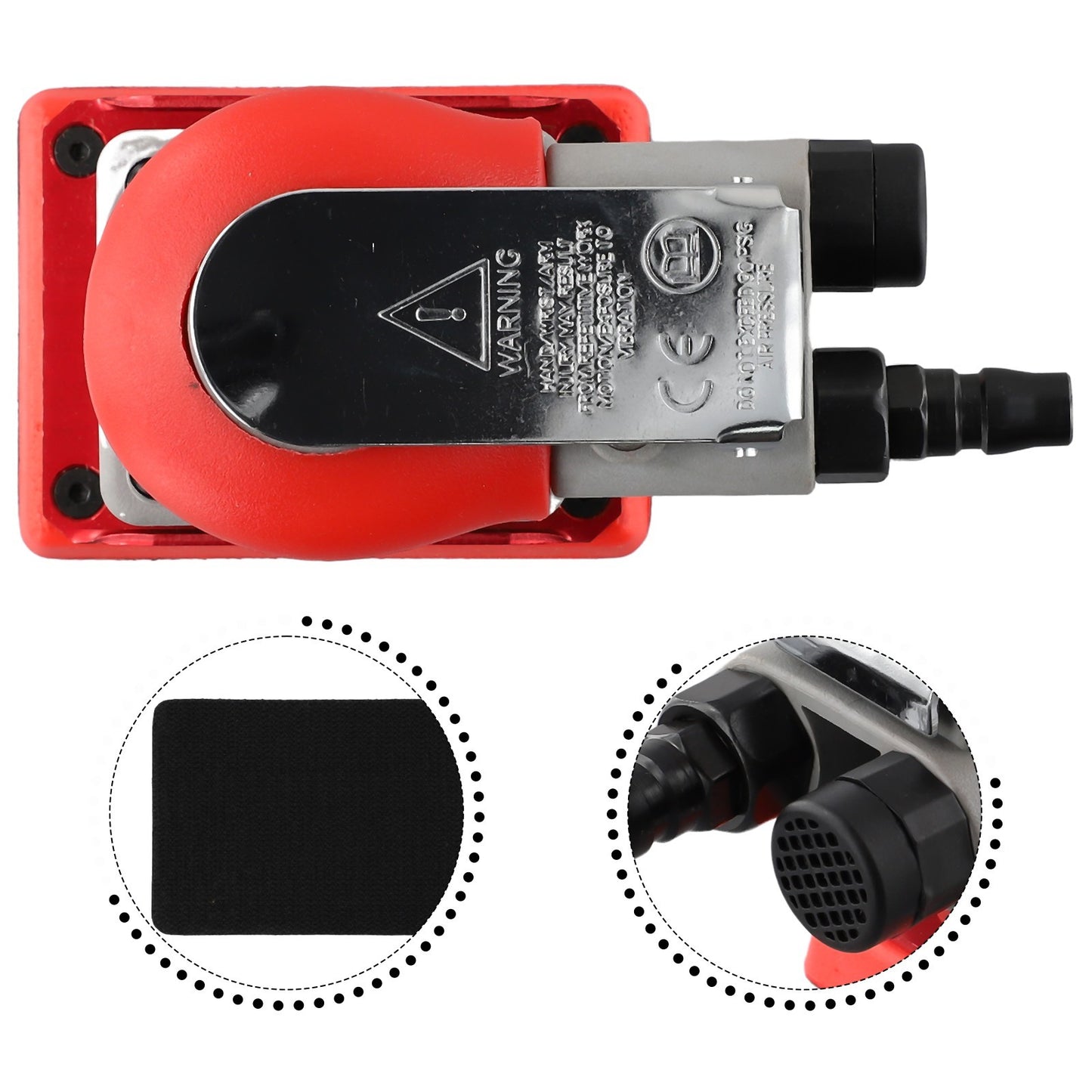Square Air Sander with 0 6 0 8Mpa Working Air Pressure for Smooth
