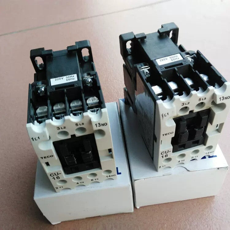 1/piece  TECO AC contactor CU-16 CU16 Coil Voltage AC220V Can Replace CN-16