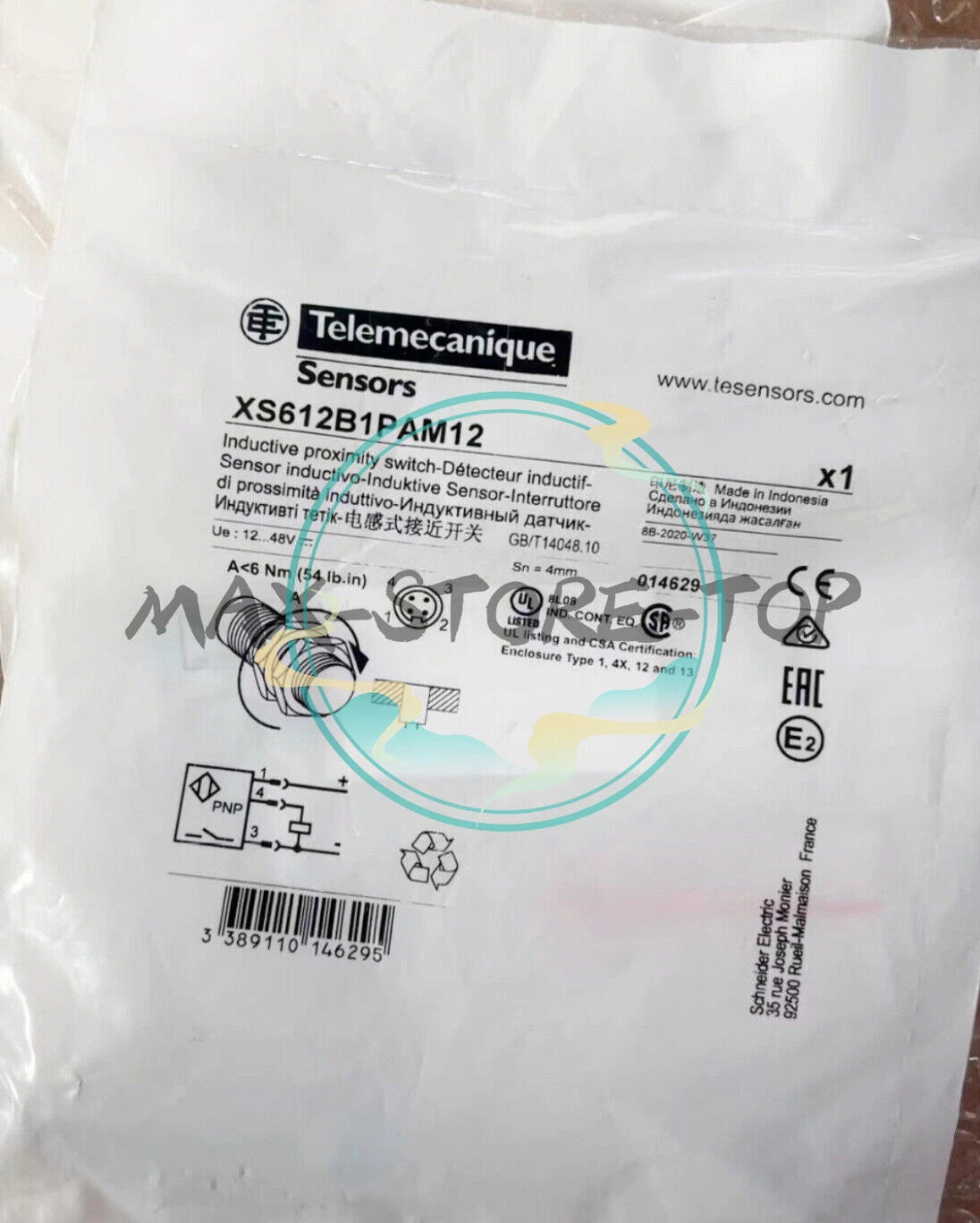 1PCS   Unopened XS612B1PAM12 Schneider XS612B1PAM12 Fast Shipping