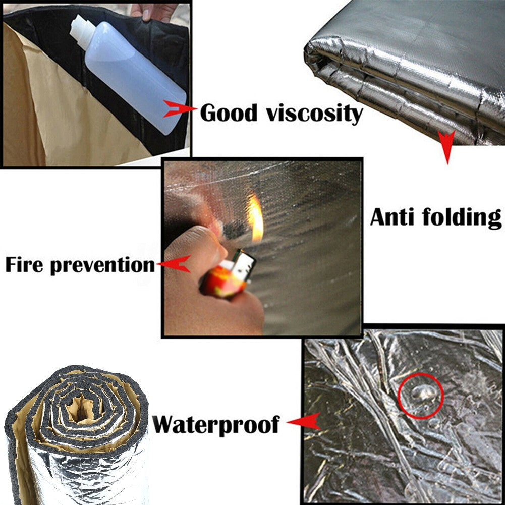 Car Auto Sound Proofing Deadening Insulation Closed Cell Foam Mat Pad 100 * 40cm