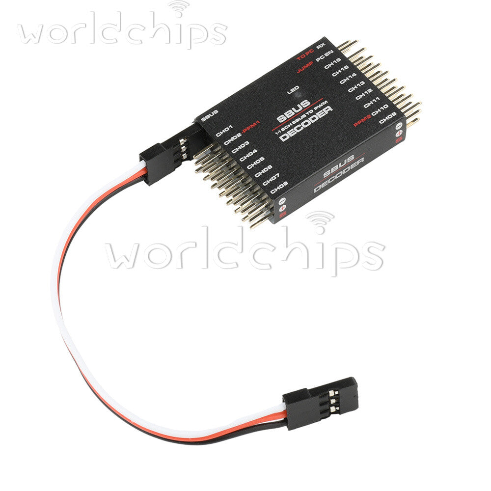 DIY SBUS To PWM/PPM Decoder 16 Channel Converter Receiver Signal Transverter
