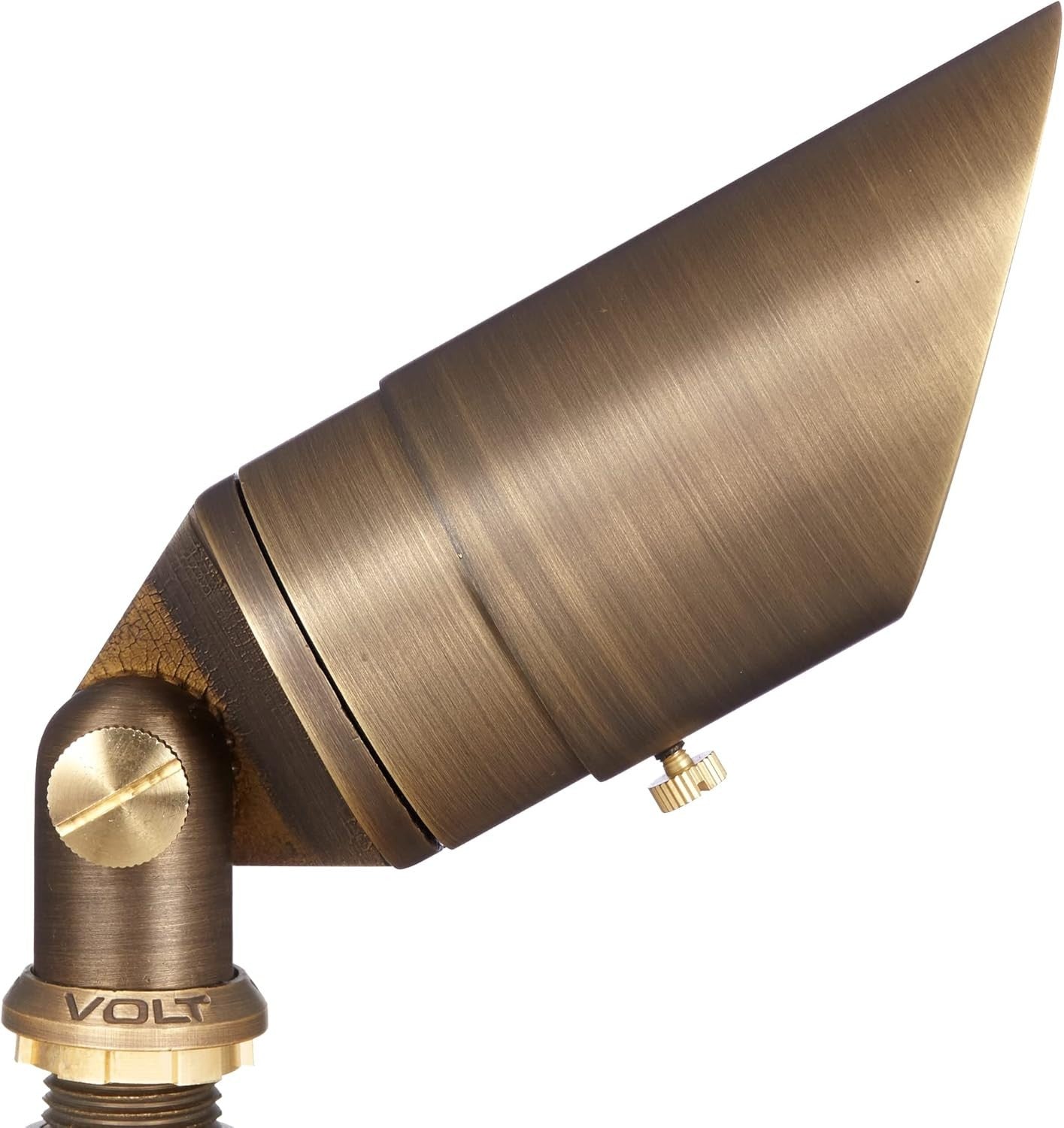 12V Cast Brass Outdoor Spotlight, Top Dog - Bronze, for Landscape Lighting