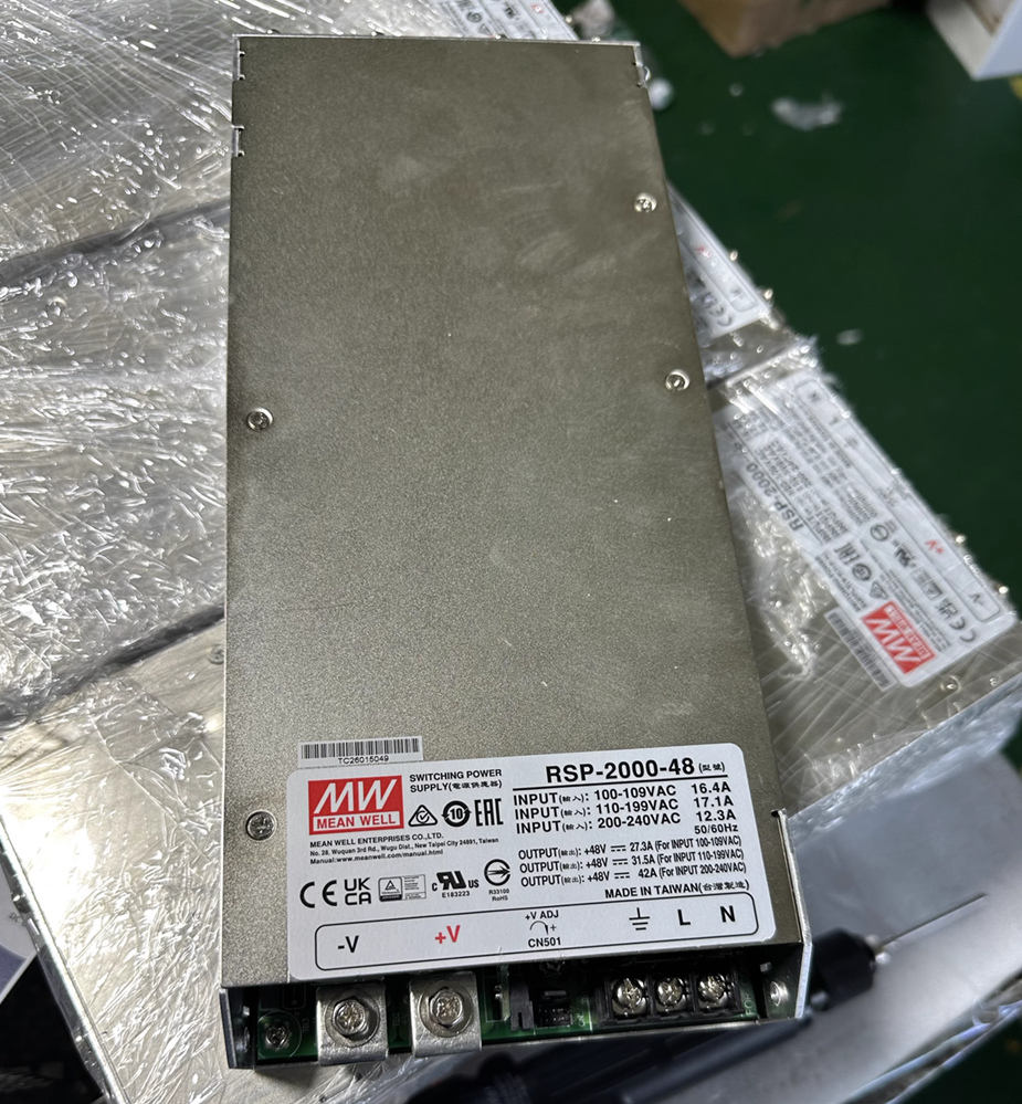 1pcs  RSP-2000-48 2000W 48V 42A switching power supply Free delivery