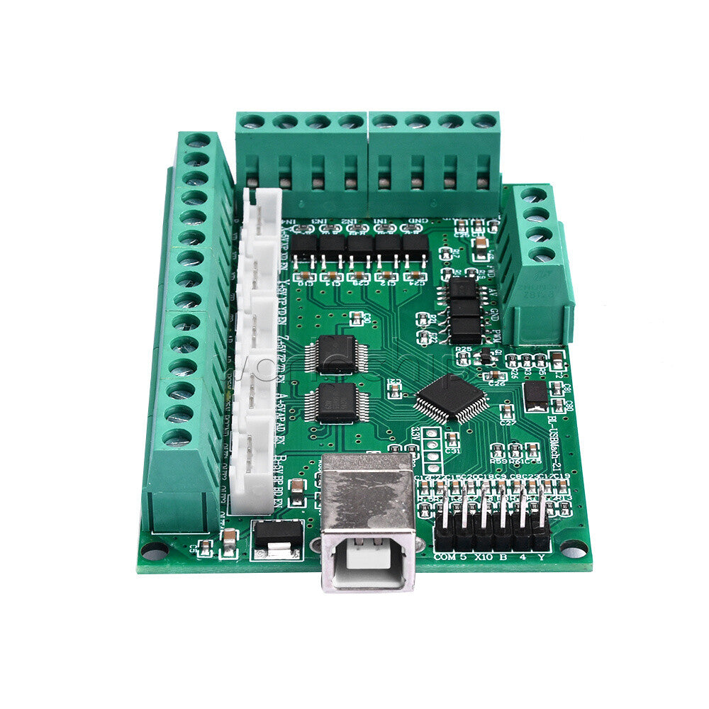 CNC USB MACH3 100Khz Breakout Board 5 Axis Interface Driver Motion Control C2U6