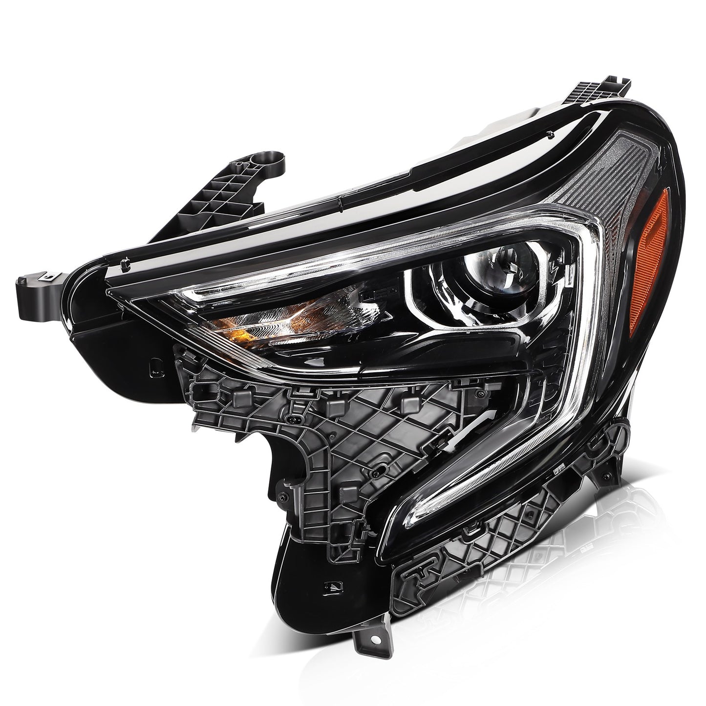 For 2018-2021 GMC Terrain Headlight Black Left Side Replace Headlight Assembly
