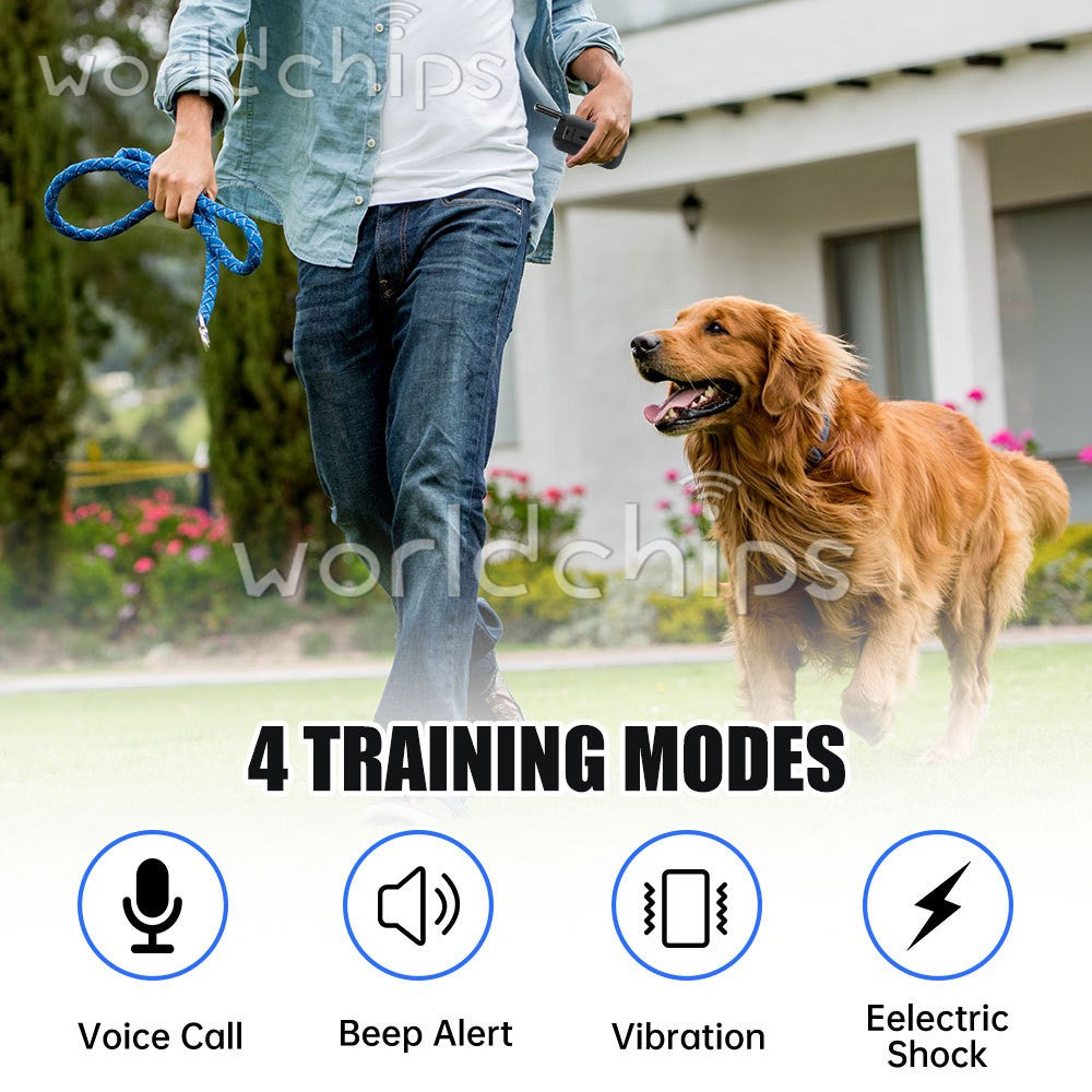 4900 FT Remote Dog Shock Training Collar Rechargeable Waterproof Pet Trainer