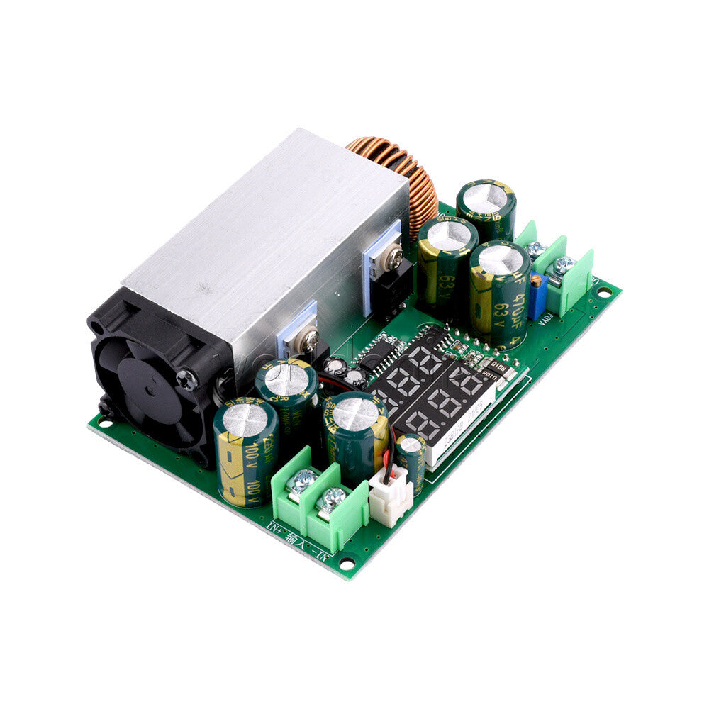 600W DC12-80V to DC2.5-50V 20A Adjustable Buck Step-Down Module With Display DIY