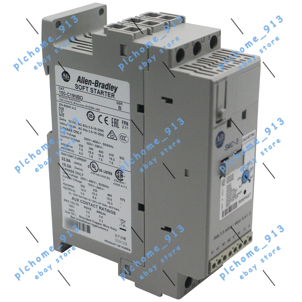 Allen-Bradley 150-C19NBD SMC-3 19A Open Type Smart Motor Controller #P
