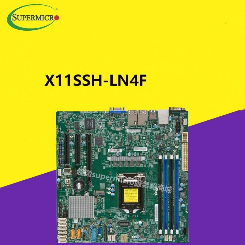 Supermicro X11SSH-LN4F NAS Server Motherboard C236 Chip ECC 4-network Port Matx