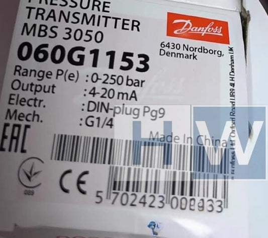 1pc  Danfoss MBS305 Pressure Sensor 060G1153 0-250bar
