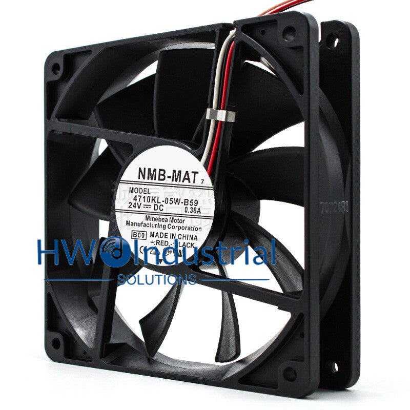 1PC NMB-MAT 4710KL-05W-B59 DC24V 0.38A Inverter Cooling Fan Size 12CM 120*25mm