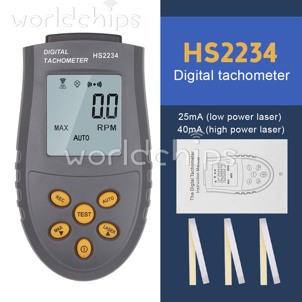 HS2234 Tachometer NonContact Digital Display Speedometer Digital Tachometers