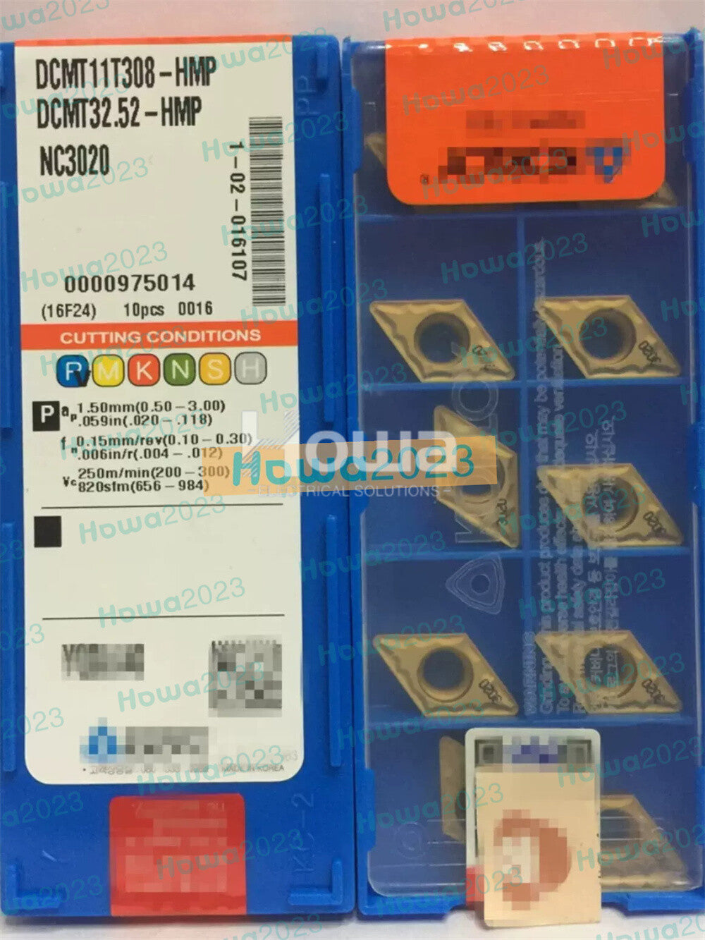 10Pc/Box KORLOY DCMT11T308-HMP NC3030 DCMT32.52-HMP Carbide Insert Turning Blade