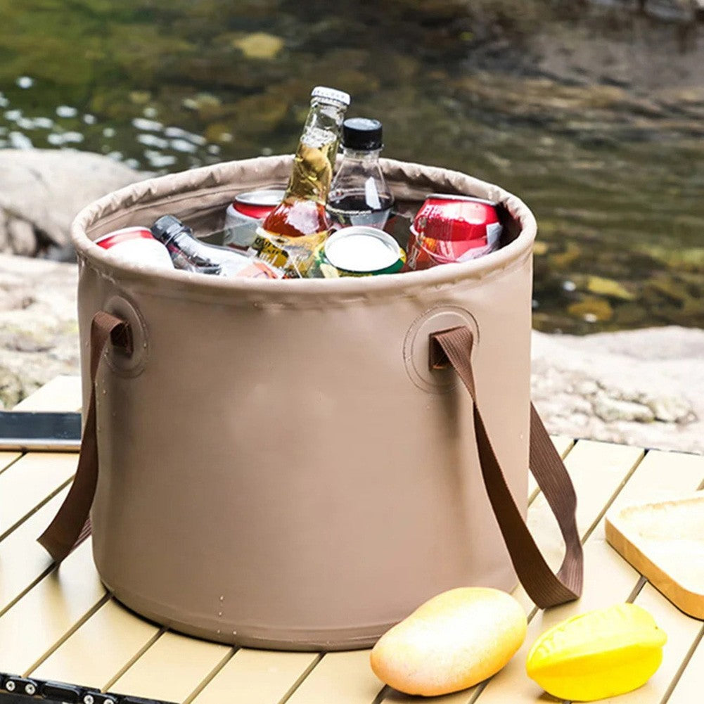 Multi Use Folding Bucket Collapsible Water Container for Hiking Fishing Camping