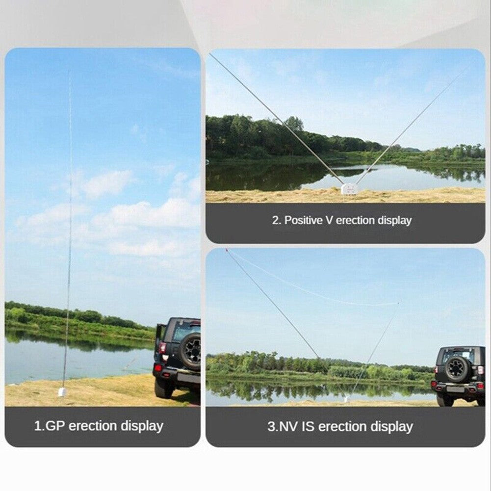 Reinforced Stainless Steel Telescopic Antenna for GP For PAC12 JPC7 Radio