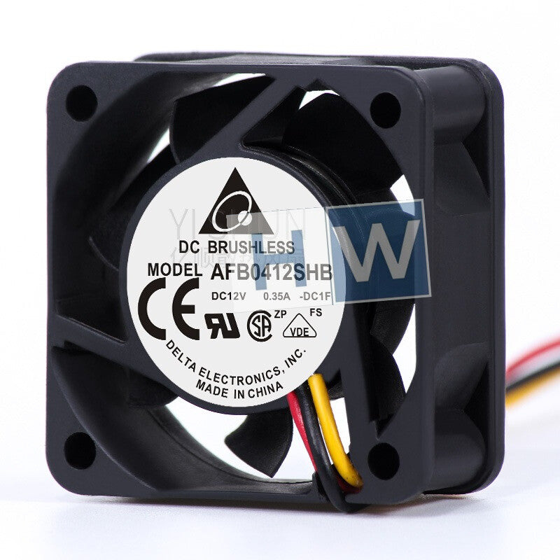 1PC Delta AFB0412SHB 3-wire DC12V 0.35A 4015 4CM High Air Volume Cooling Fan