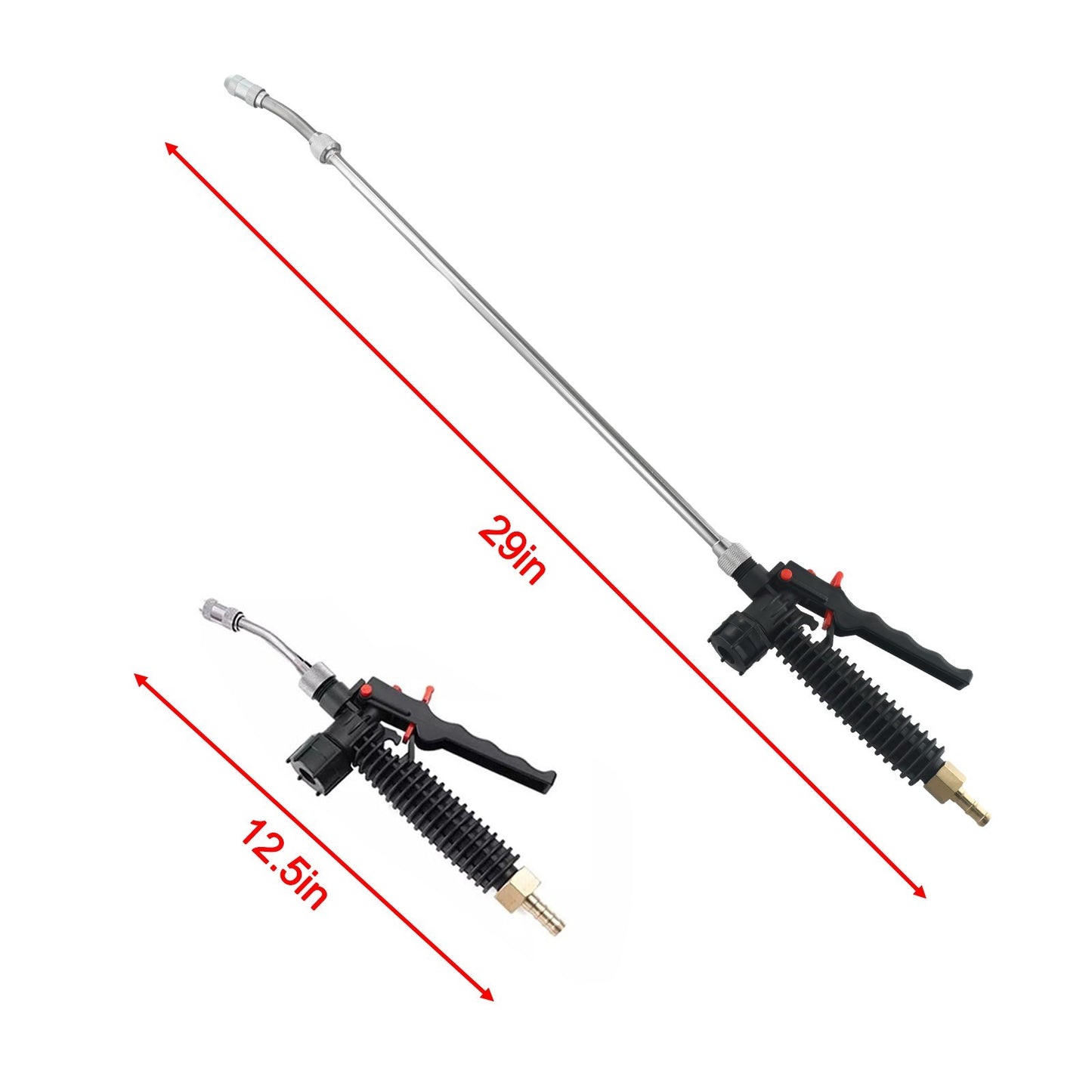 High Pressure Sprayer Wand Secure Leak-Free Connection Stainless Steel Tube
