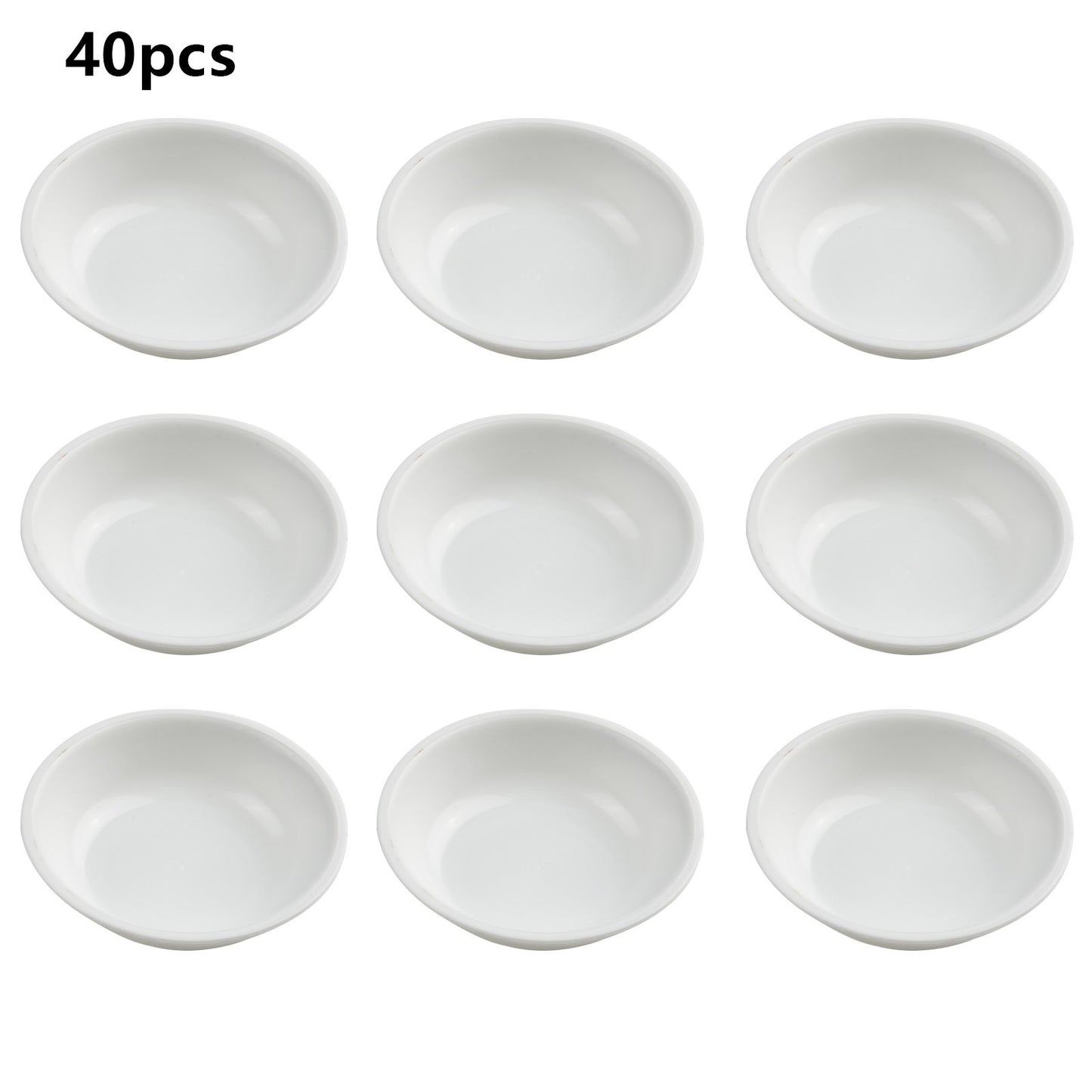 40Pcs Sauce Dishes Food Dipping Seasoning Dish Bowls For Restaurant Buffet